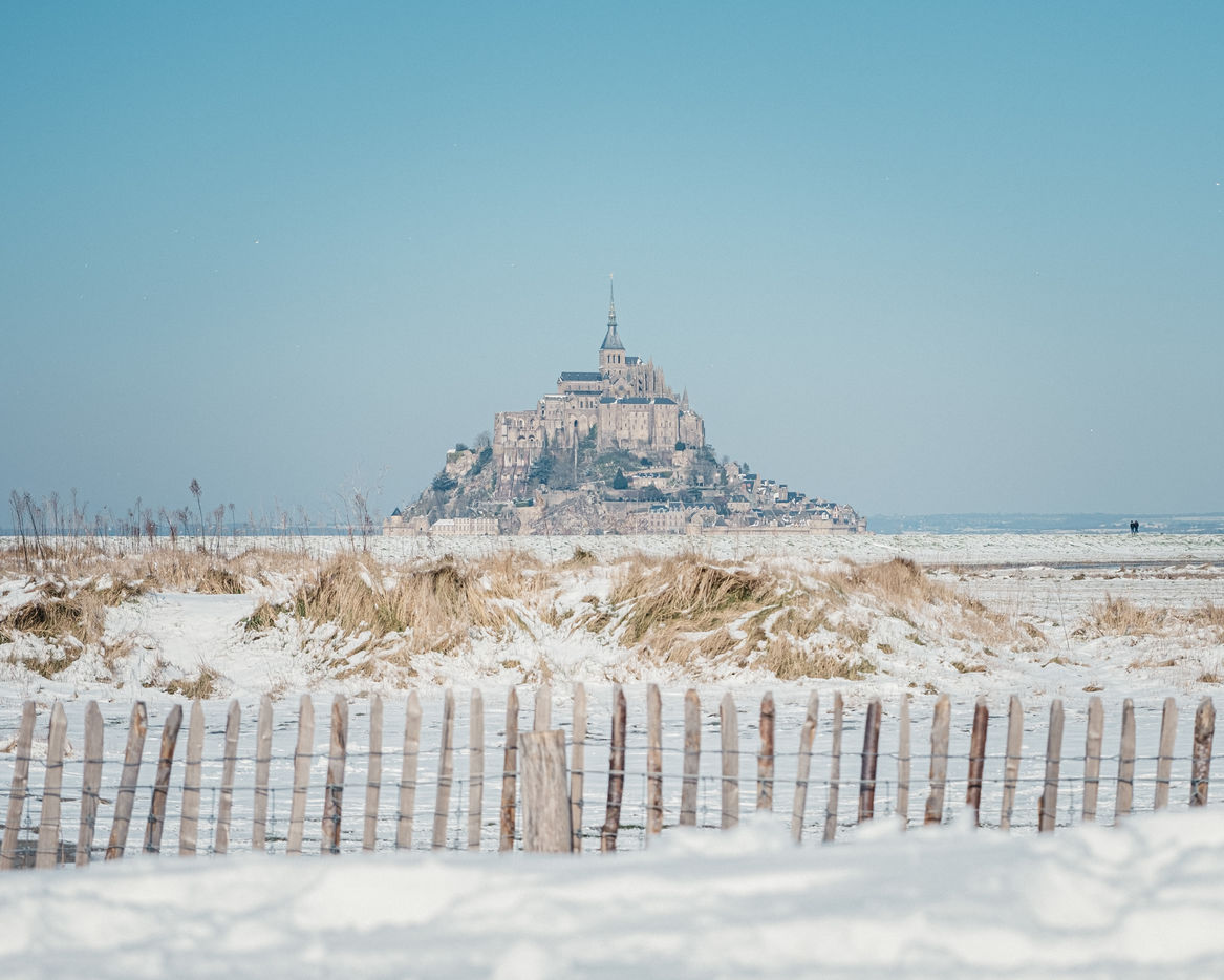 Neige Au Mont Saint Michel Jean Matthieu Gautier Hanslucas Com